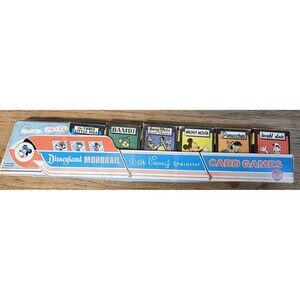 Vintage Disneyland Monorail Character Card Games